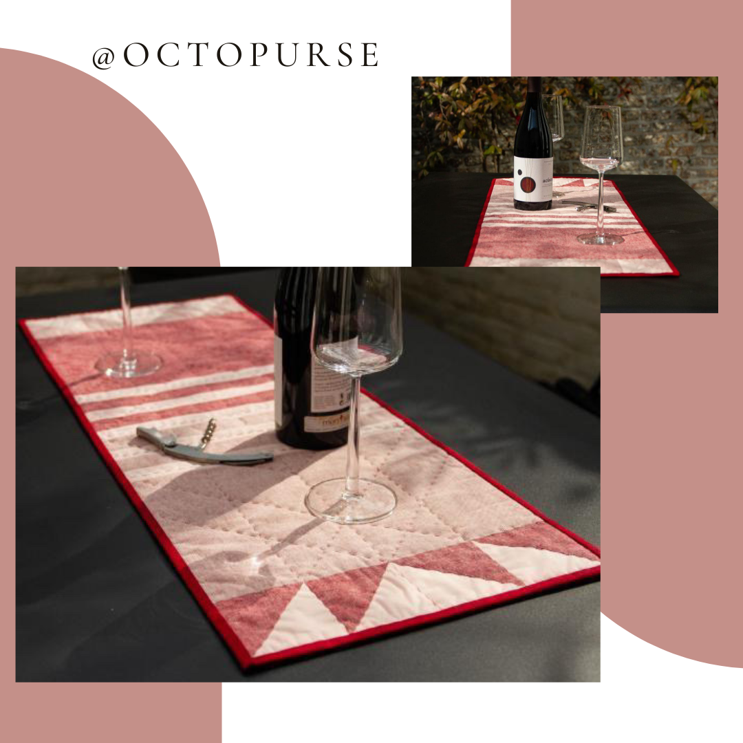 Modern Stripes Table Runner Pattern - PDF download