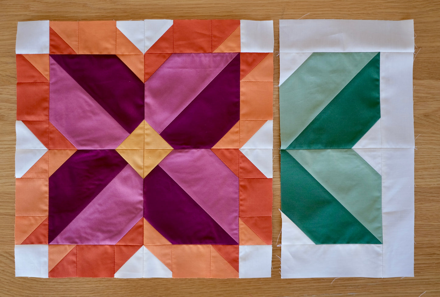 Mini Sunny Blooms Block (PDF download)