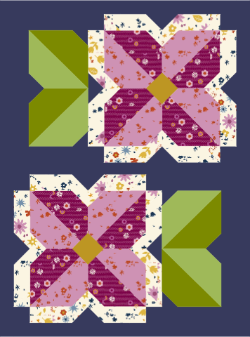Sunny Blooms Quilt Pattern - PAPER