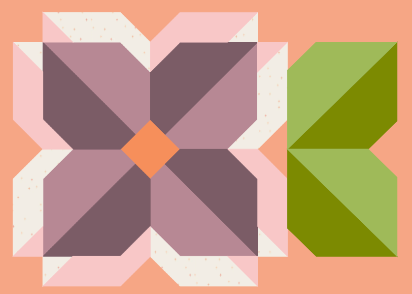 Mini Sunny Blooms Block (PDF download)