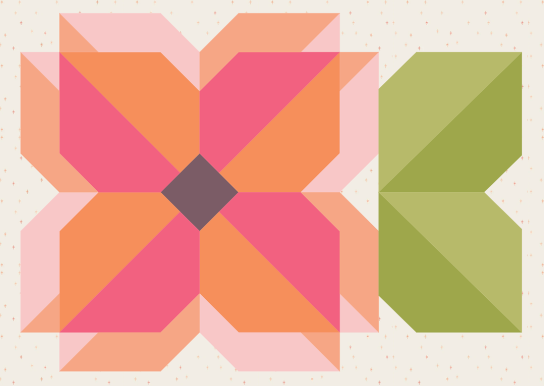 Mini Sunny Blooms Block (PDF download)