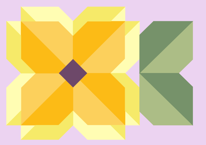 Mini Sunny Blooms Block (PDF download)