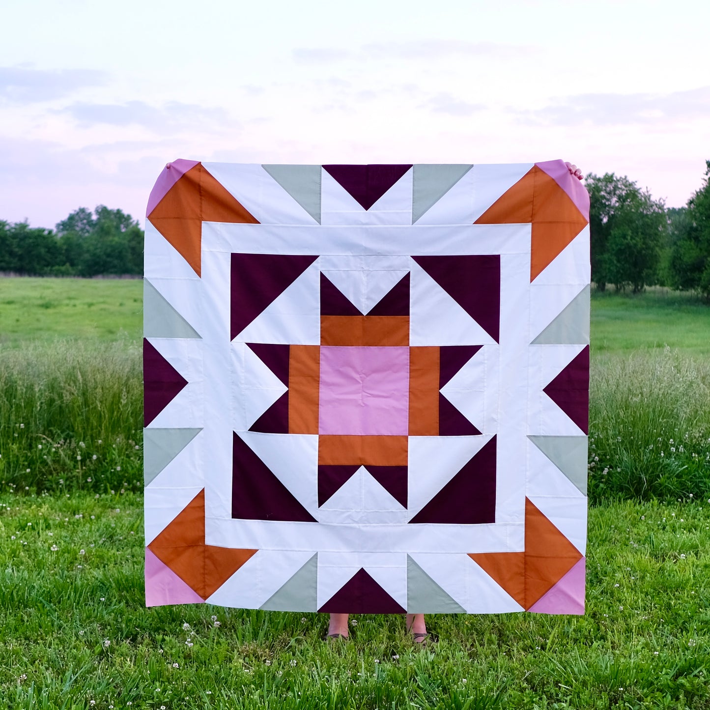 Sadie Sunshine Quilt Pattern PDF - ONE Block Version