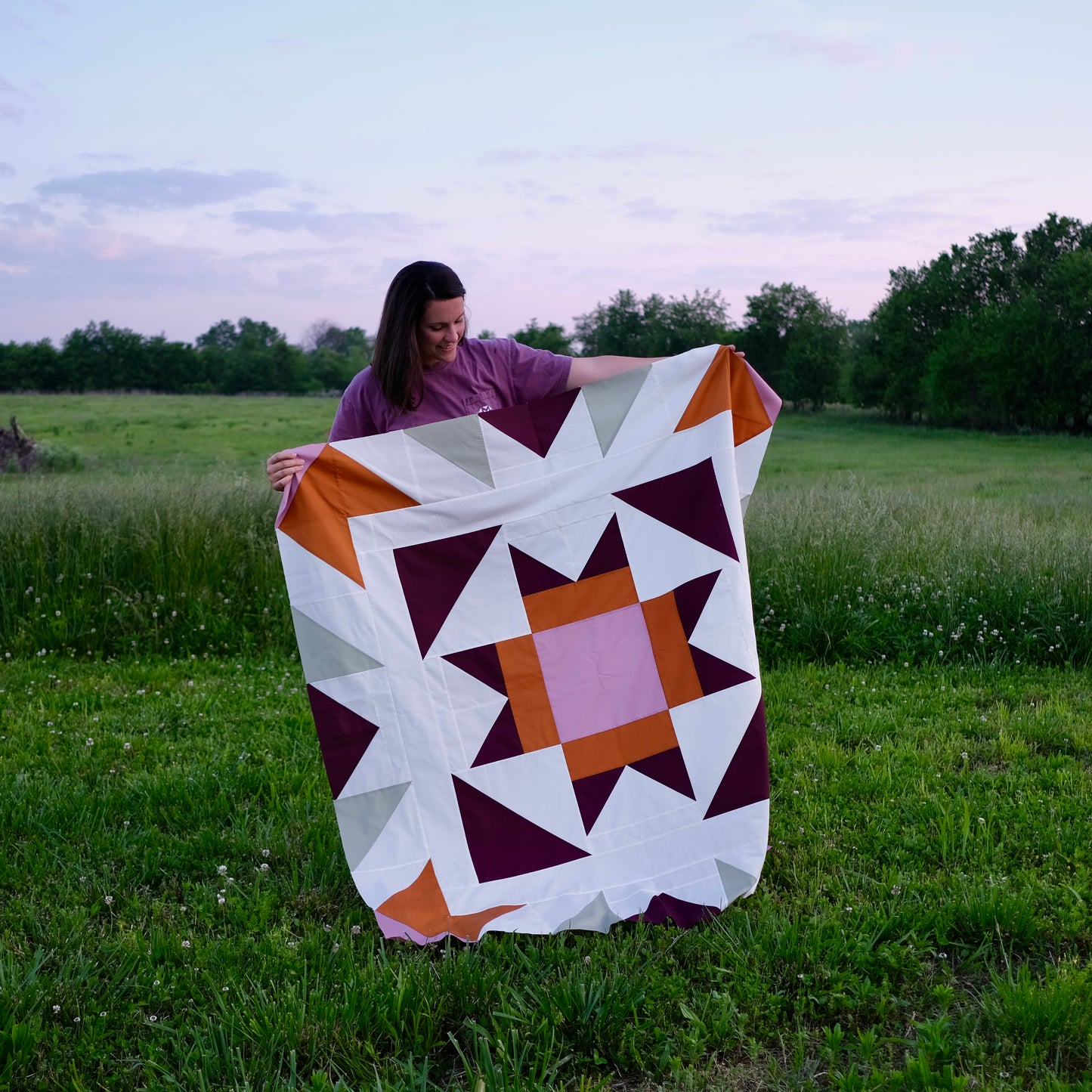 Sadie Sunshine Quilt Pattern PDF - ONE Block Version