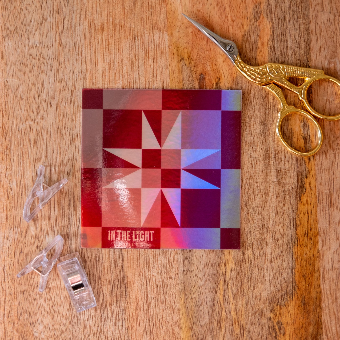 Checkered Starliight Holographic Sticker