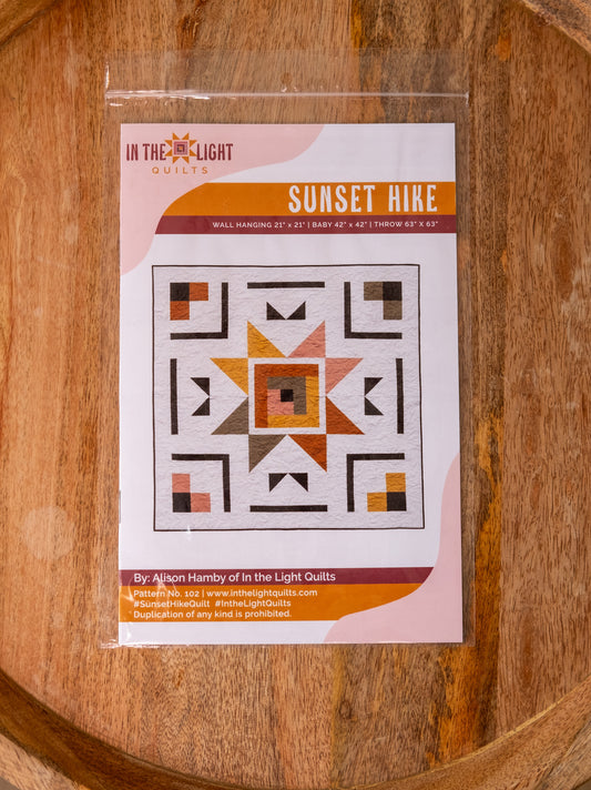 Sunset Hike Quilt Pattern - PAPER