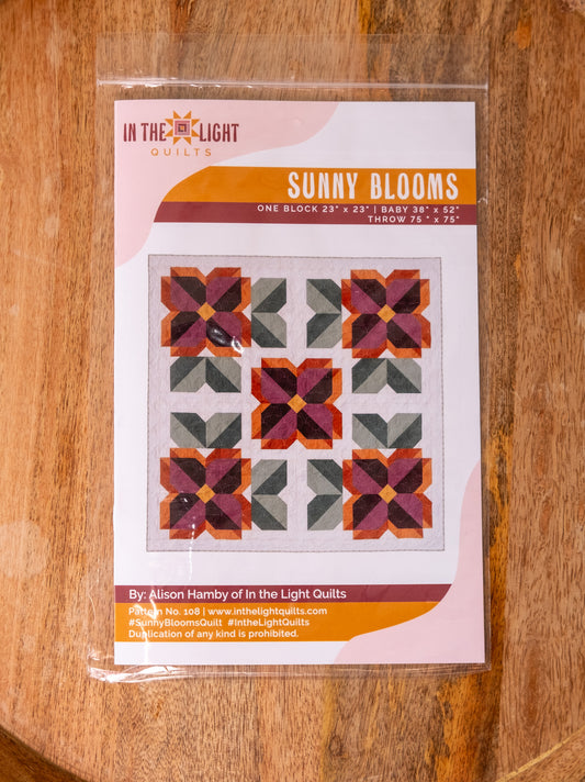 Sunny Blooms Quilt Pattern - PAPER