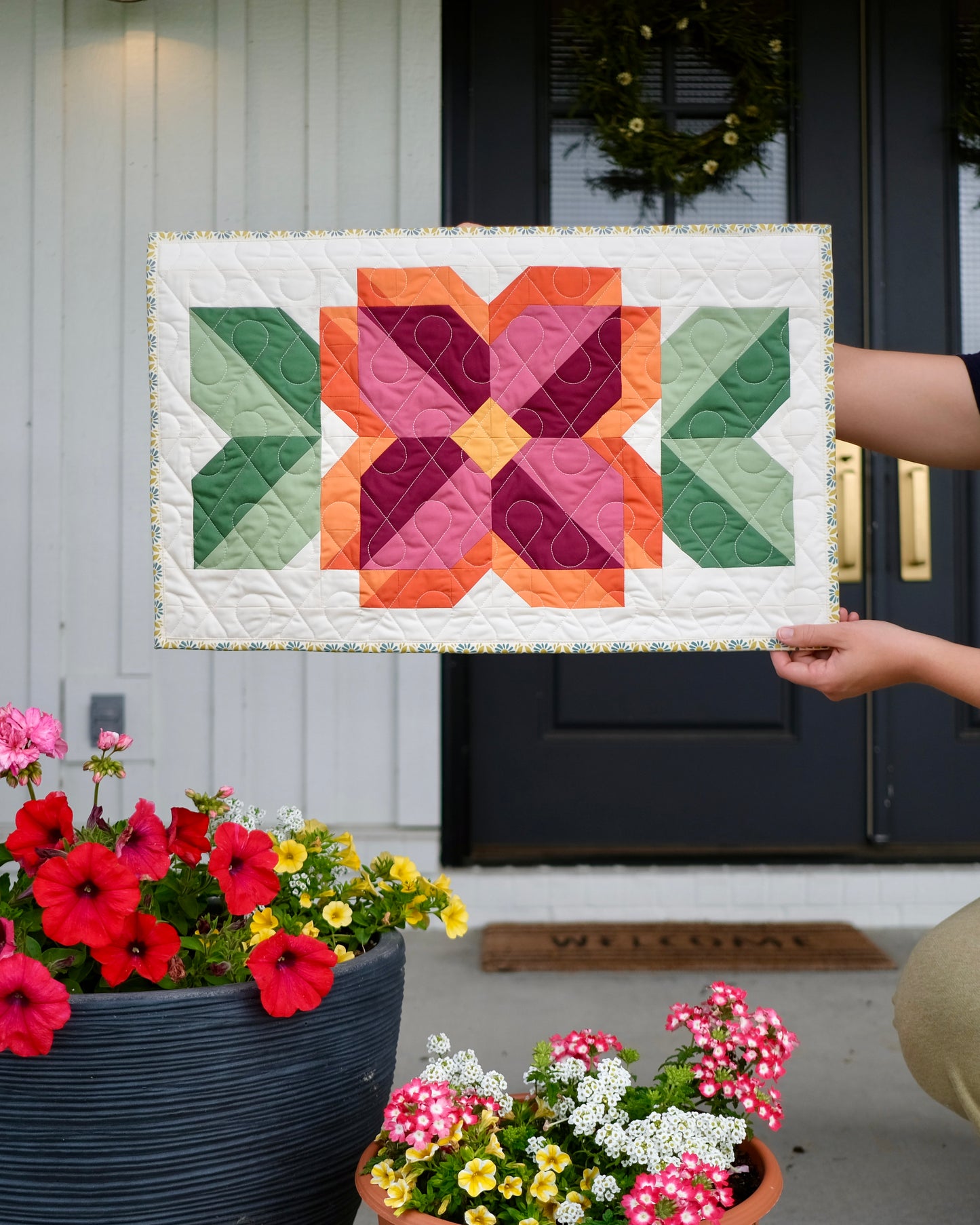 Mini Sunny Blooms Block (PDF download)