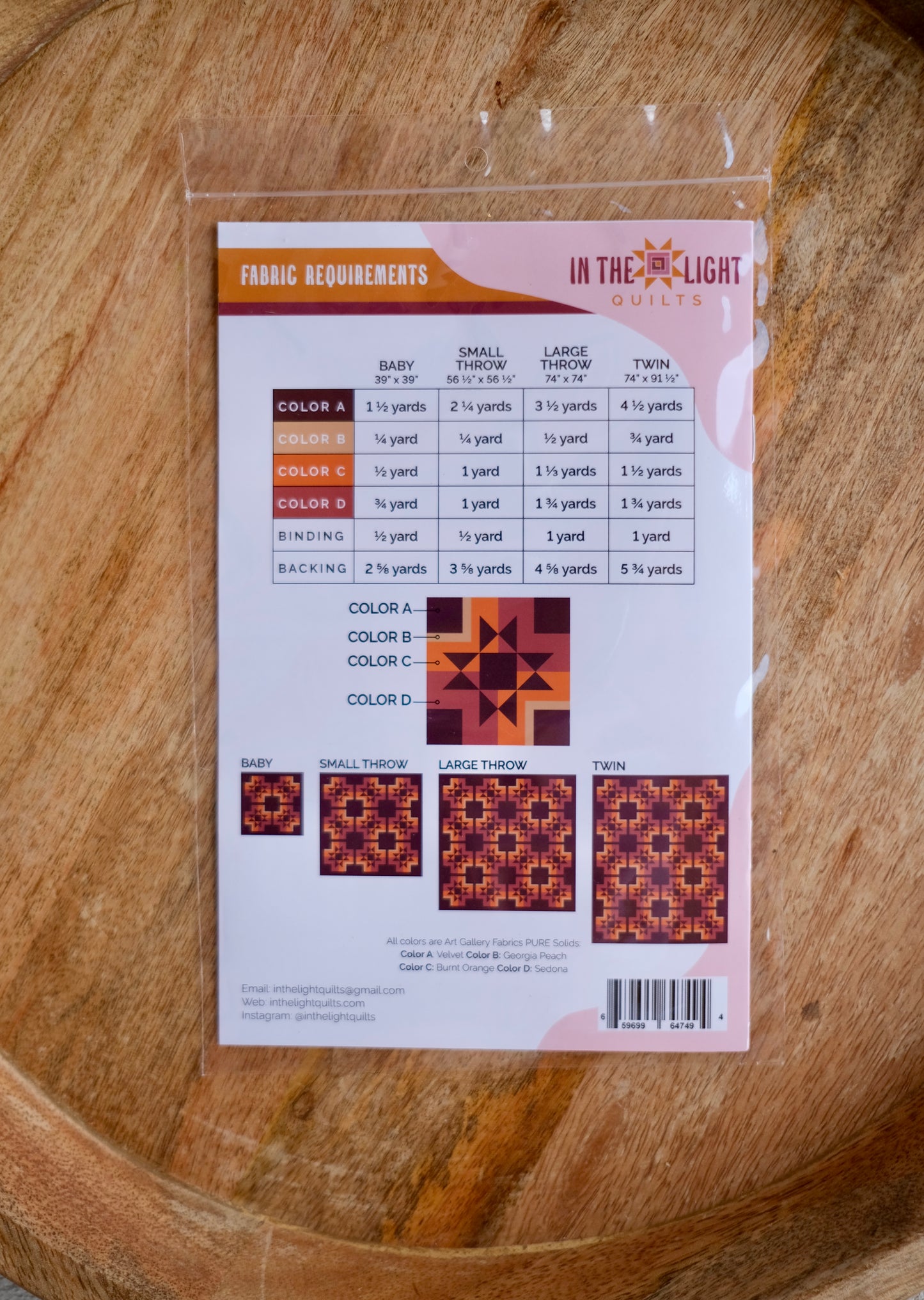 Radiant Plus Quilt Pattern - PAPER