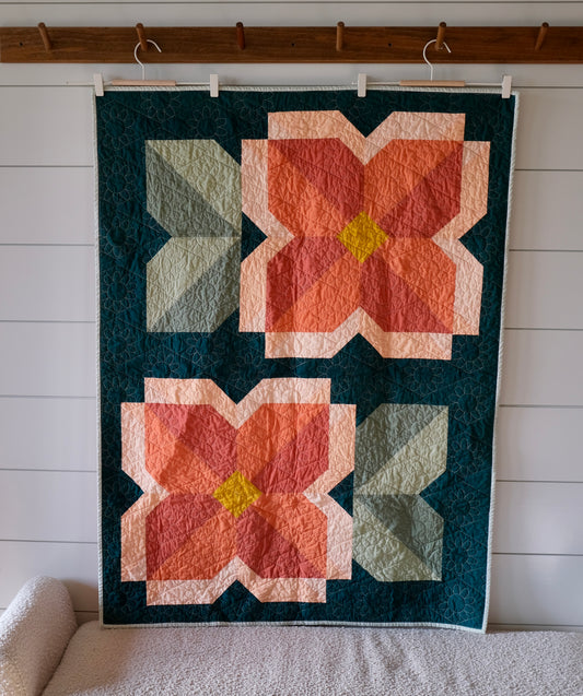 Sunny Blooms Baby Quilt