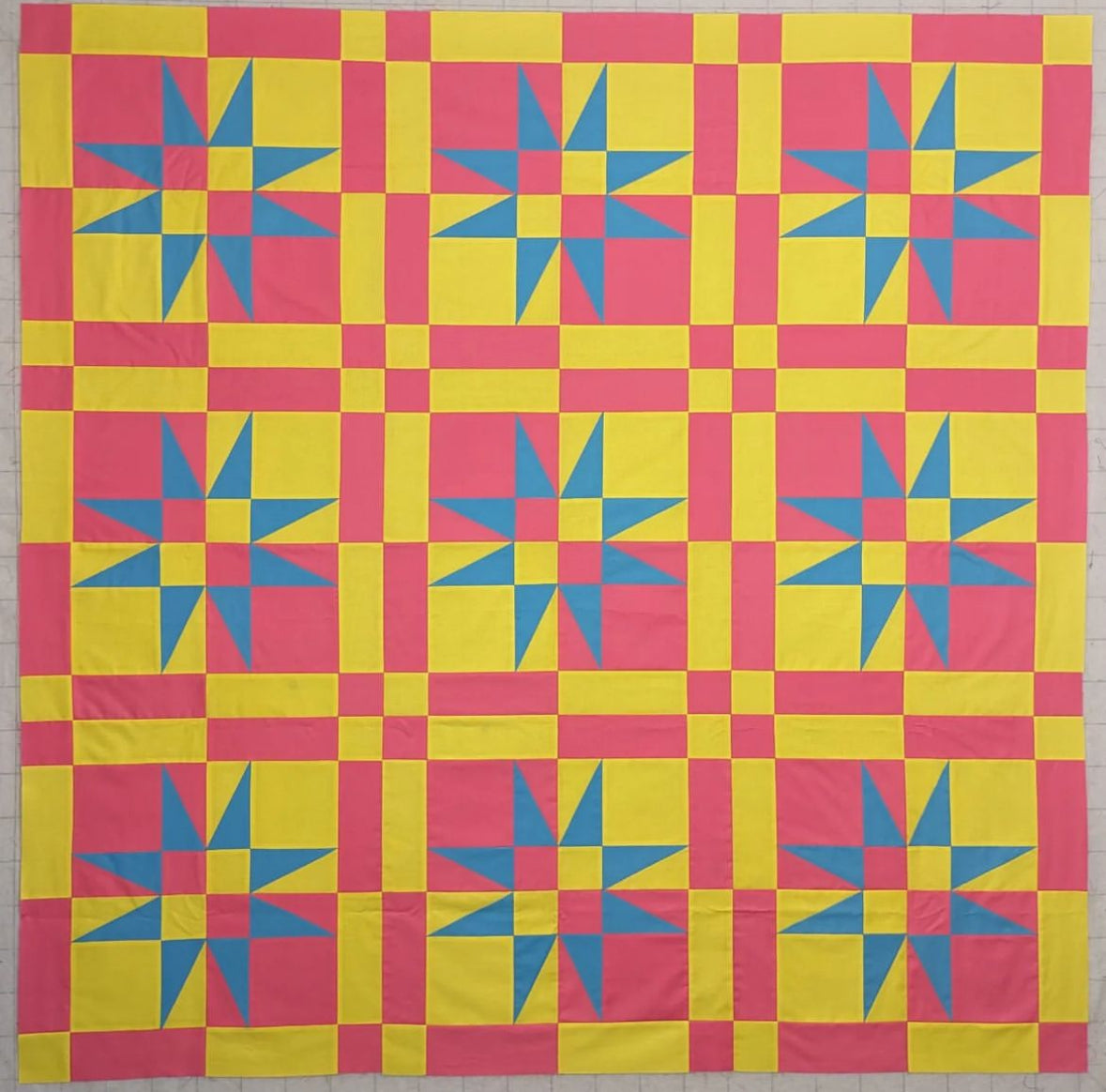 Checkered Starlight Quilt Pattern (PDF Download)