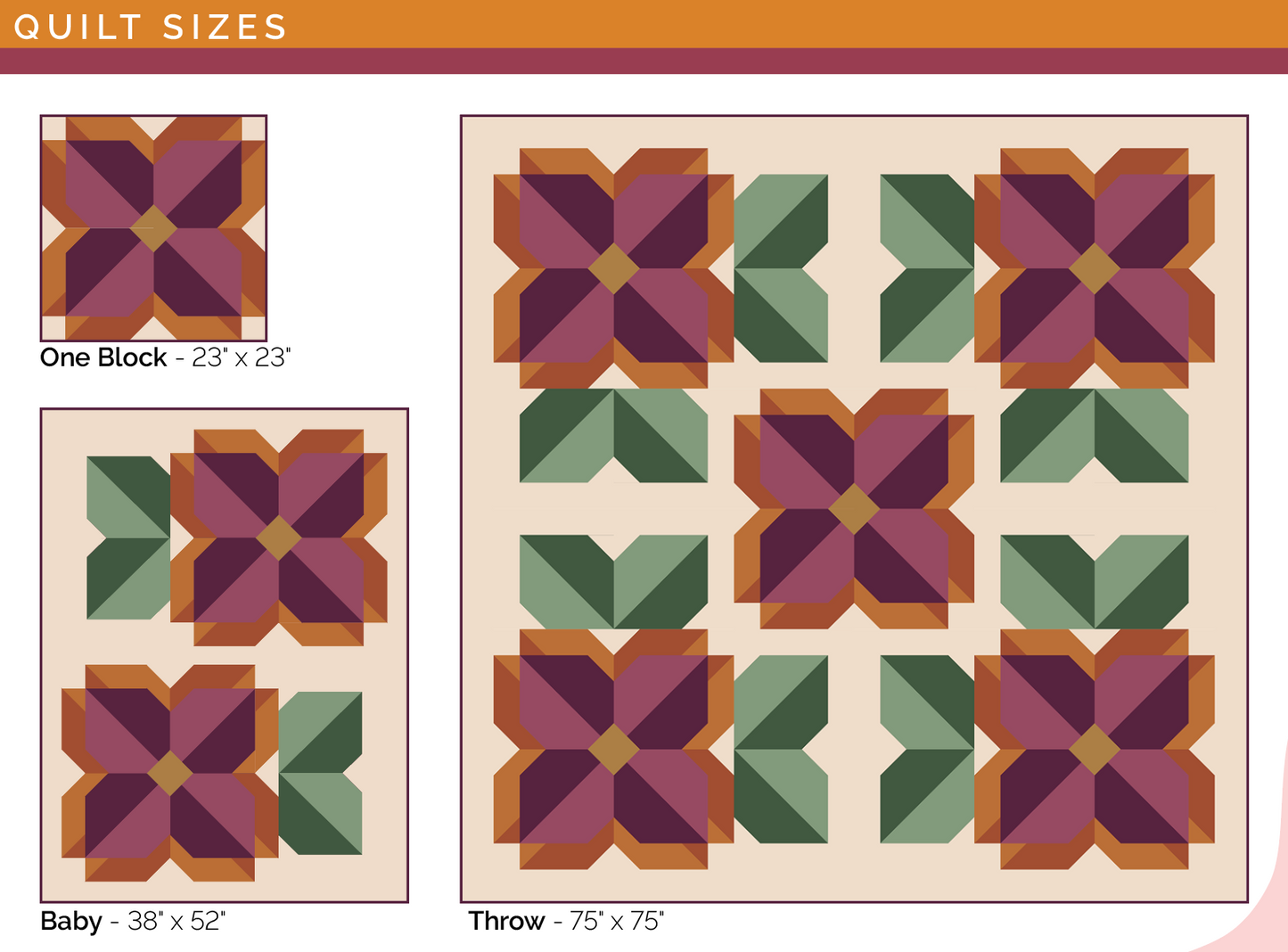 Sunny Blooms Quilt Pattern (PDF Download)