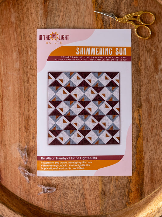 Shimmering Sun Quilt Pattern - PAPER