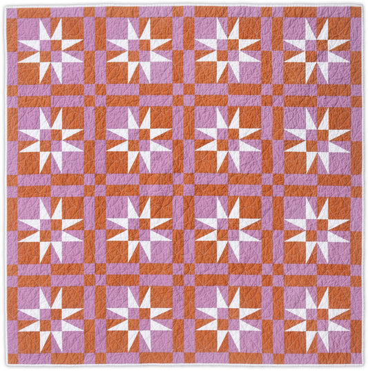 Checkered Starlight Quilt Pattern (PDF Download)