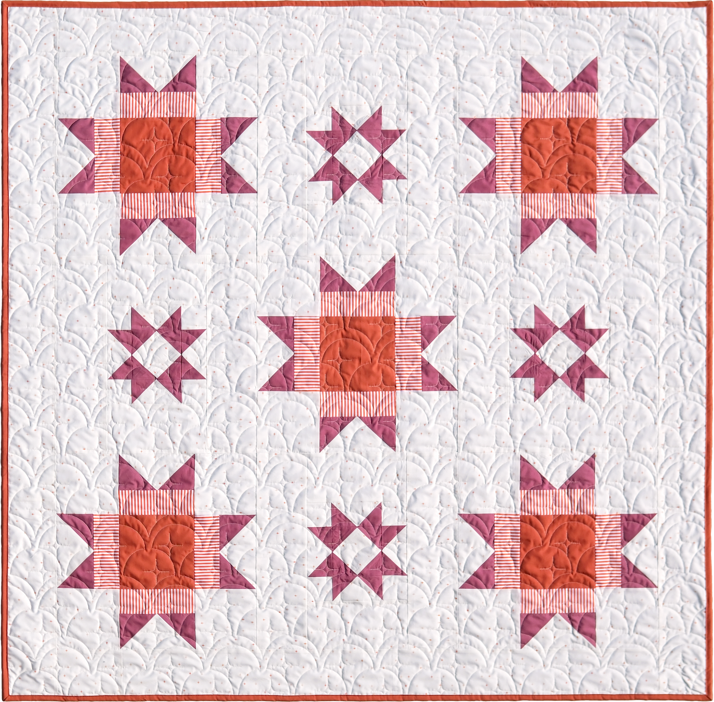 Sunup Milk Glass Mug (and FREE Sunup Quilt Pattern PDF download)